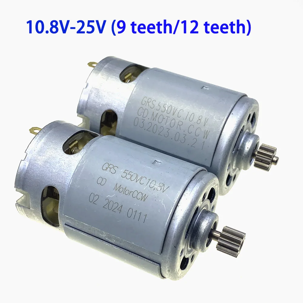 RS550 DC Motor 14.4V Micro Electric Screwdriver Motors with 13Teeth High Torque Gear Box Motor