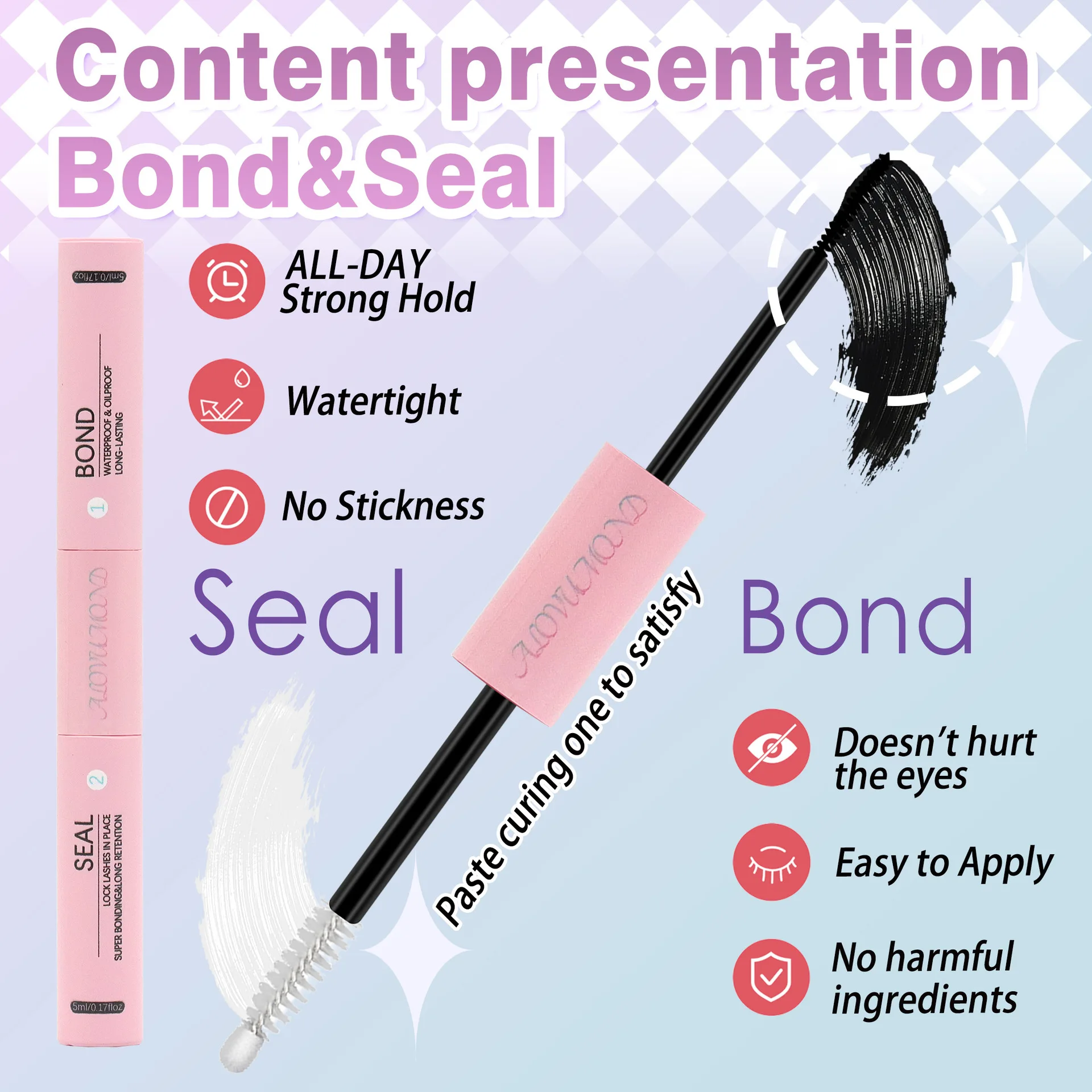 DIY Lash Extension Kit 280 PCS Individual Eyelash Extension Kit Cluster Lashes Kit Lash Glue Remover for Eyelash Extensions