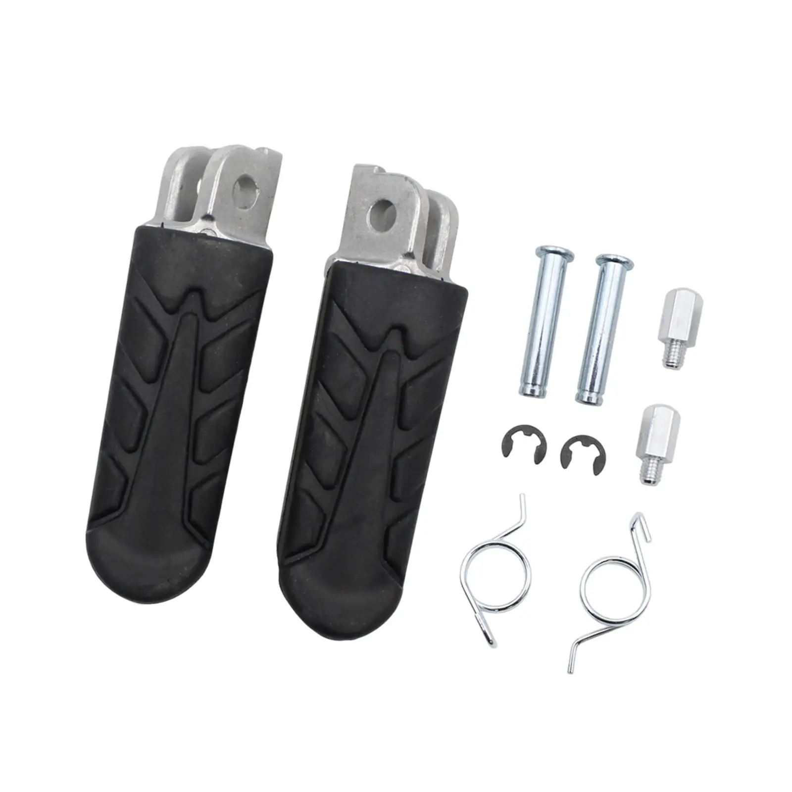 

1 Pair of Motorcycle Foot Pegs Front Footrests Easy to Install Motorbike
