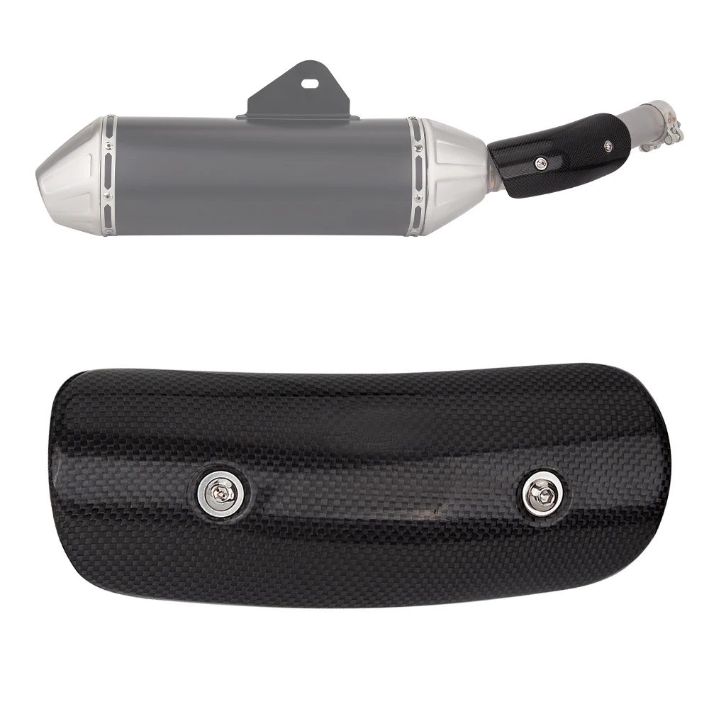 Silenciador de Escape de motocicleta, Protector de fibra de carbono, cubierta de protección térmica de Escape, Protector antiescaldado para Yamaha T700 TENERE 700