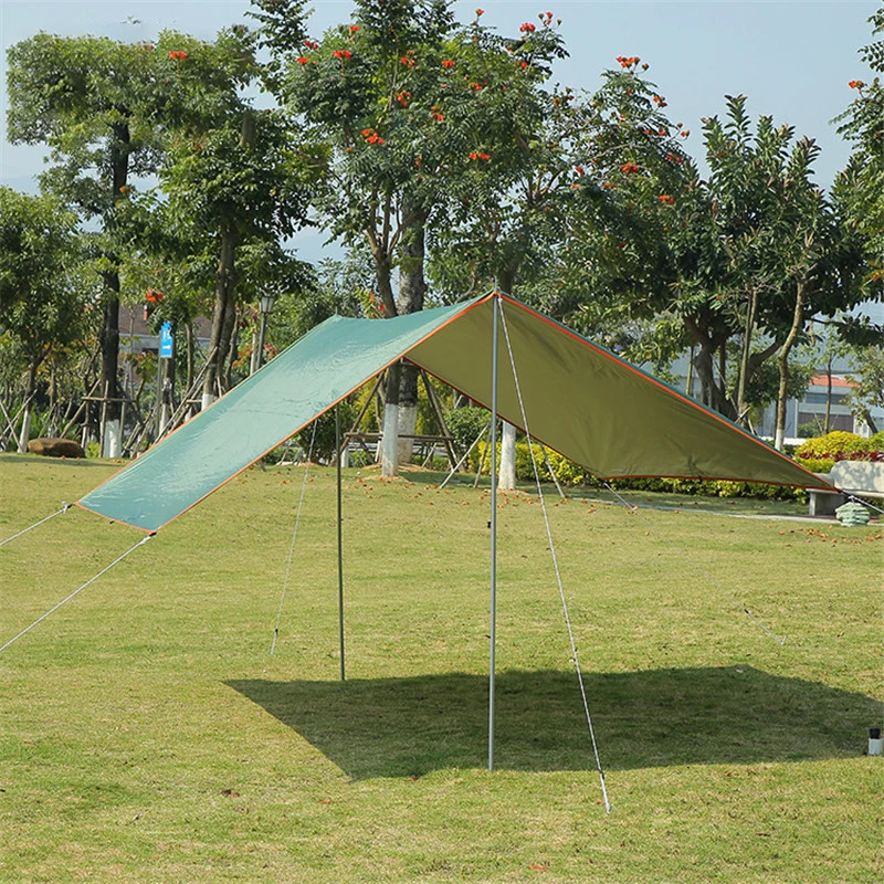 Camping Tarp Tourist Awning Shade Waterproof Tent Outdoor Backpacking Tarp Shelter Rain Tarp Beach Sunshade Ultralight Sun Tarp