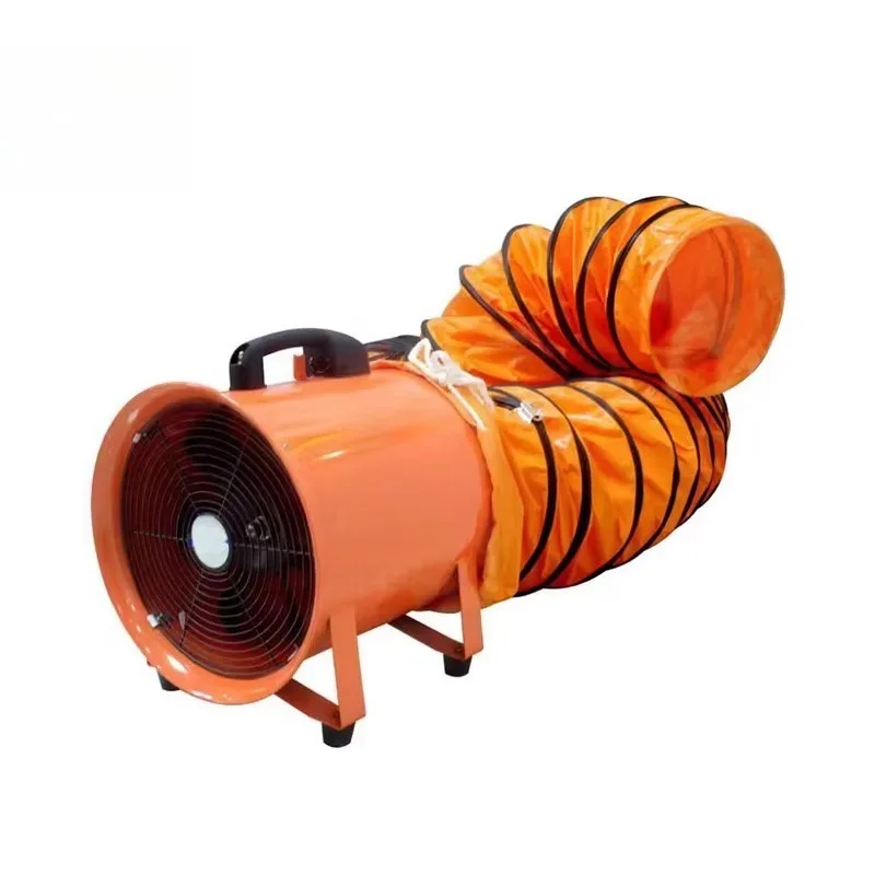 

Портативный осевой вентилятор 12 дюймов, промышленный высокоскоростной вентилятор 220В/110В для систем вентиляции в ограниченном пространстве, например, в покрасочных туннелях