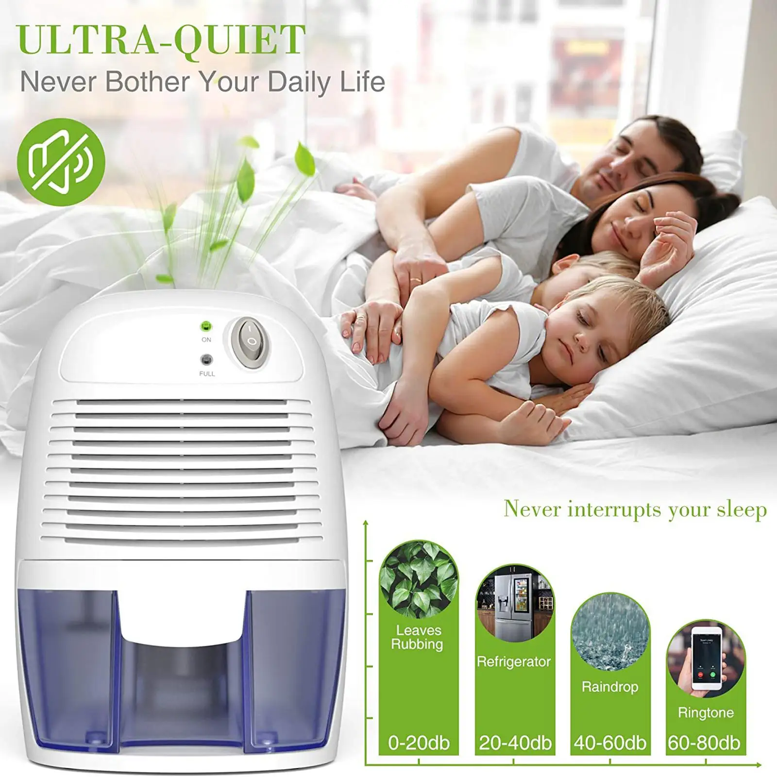 

Portable Electric Semiconductor Dehumidifier USB Saving for Small Areas