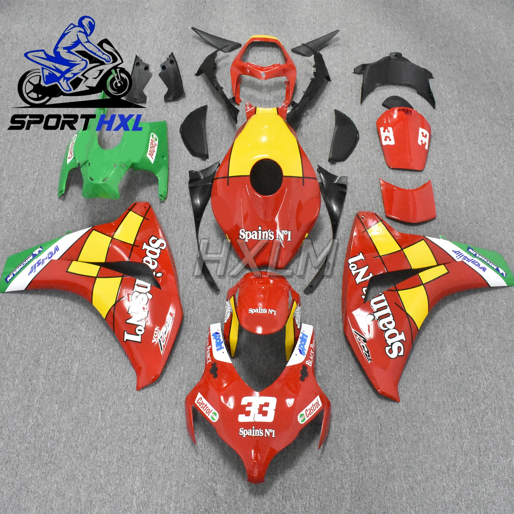 

New For Honda CBR1000RR CBR 1000RR CBR 1000 RR 2008 2009 2010 2011 08 09 Fairing kit bodywork Rear Tail Front Upper Nose Fender