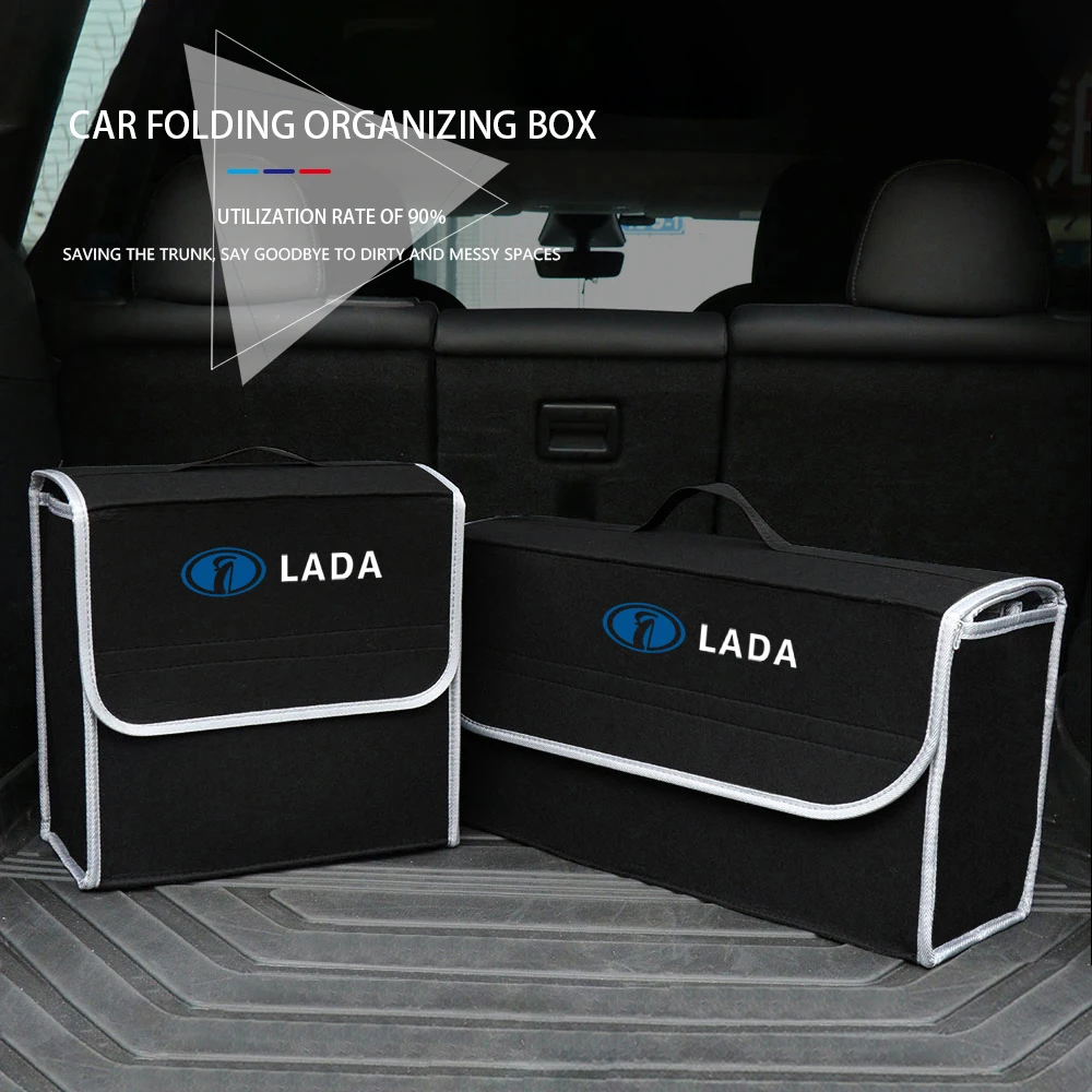 Car Trunk Organizer Box Large Capacity Folding Storage Bag For Lada Vesta Niva Samara Kalina Largus Priora Xray Granta Cross
