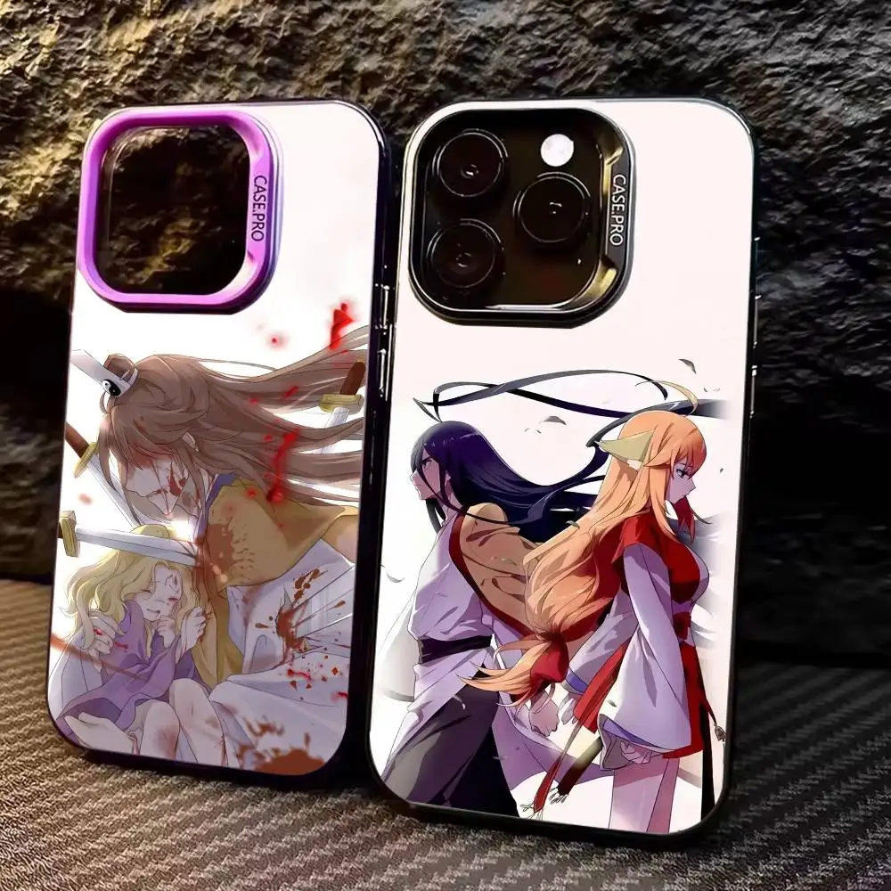 

F-Fox Spirit M-Matchmaker Animation Phone Case For iPhone17,16,15,14,13,12,11 Plus,Pro Max Colored Silver Plated Inside Cover