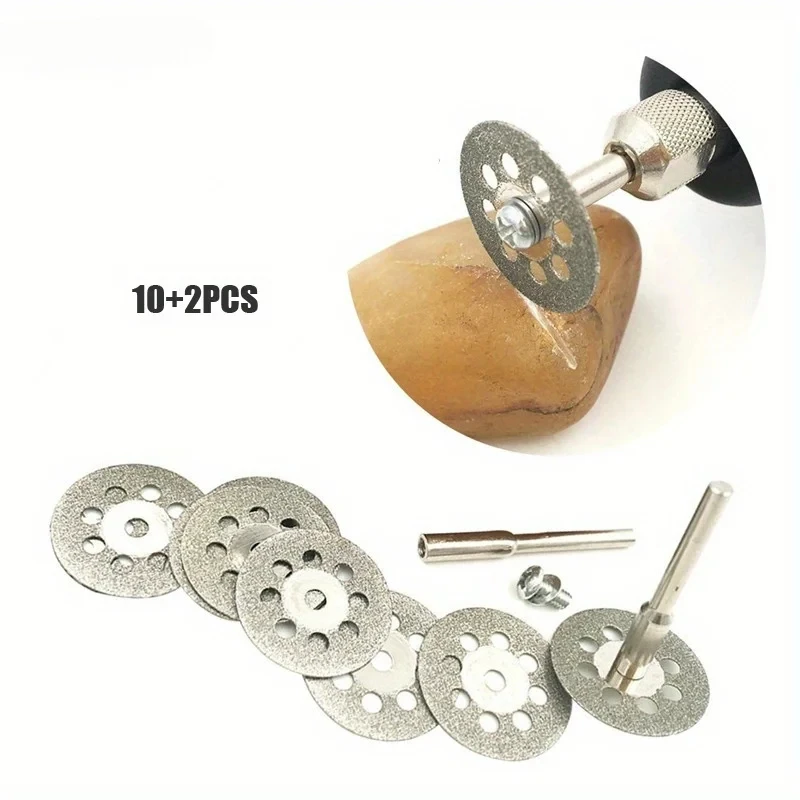 12Pcs/set 22mm Hss Cutting Disc Circular Saw Blade Metal Cut Off Abrasive Tools For Dremel Rotary Tool Cutting Blade