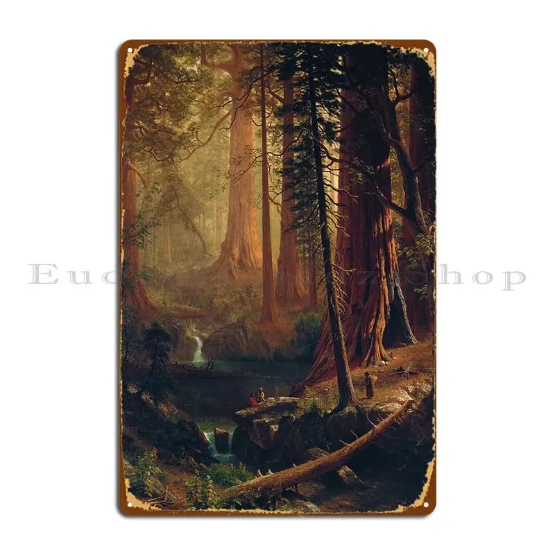 Giant Redwood Trees 1874 Metal Signs Pub Customize Cave Garage Club Tin Sign Poster