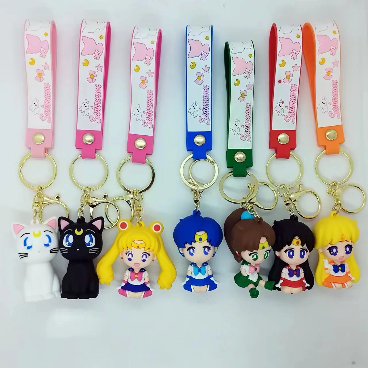 

Creative Cartoon Girl Doll Keychain Bag Car Keychain Accessories Gift Wholesale Y2k Fashion Toys Anime Cartoon Kawaii Cute Frind