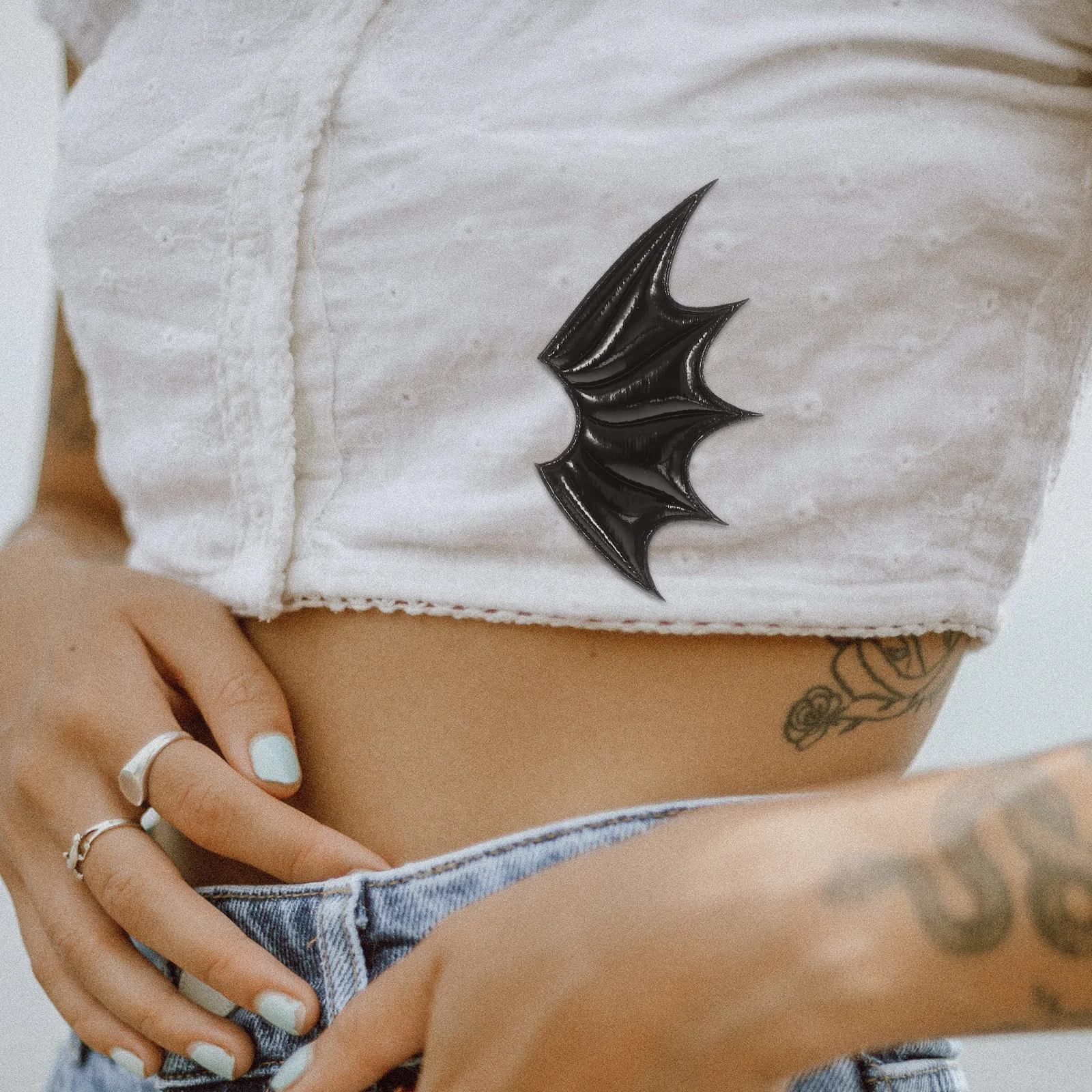 15Pairs الشر الجناح الملابس ديكور DIY أجنحة مصغرة اكسسوارات الحرف للأحذية أكياس القبعات الملابس أجنحة الشر الجناح