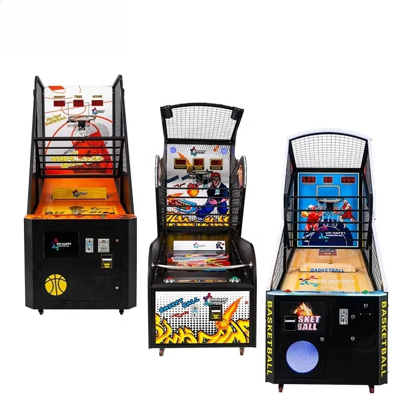 FL Wholesale New Indoor Commercial Street Hoops Token Coin Operated Arcade Machine Shooting Basketball Electronic Games Customiz