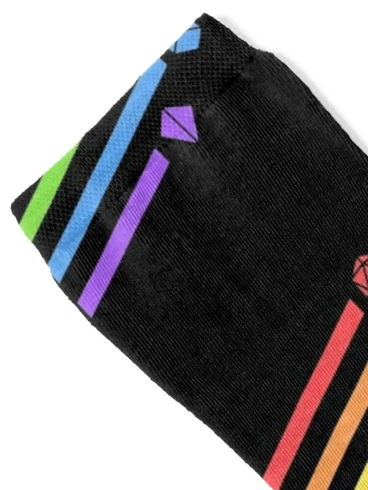 Rainbow Dice Set Tabletop RPG Gaming Socks sports and leisure heated Heating sock Socks Woman Men's