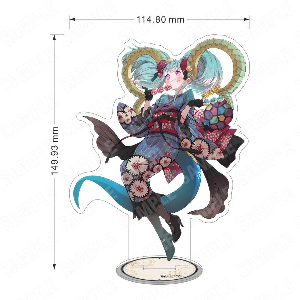 Acrylic Fate/Grand Order 15CM Stand Keychain Kiyohime Jeanne Okita Cu Chulainn Kimono Ver. Desk Decor Collectible Gift for Fans