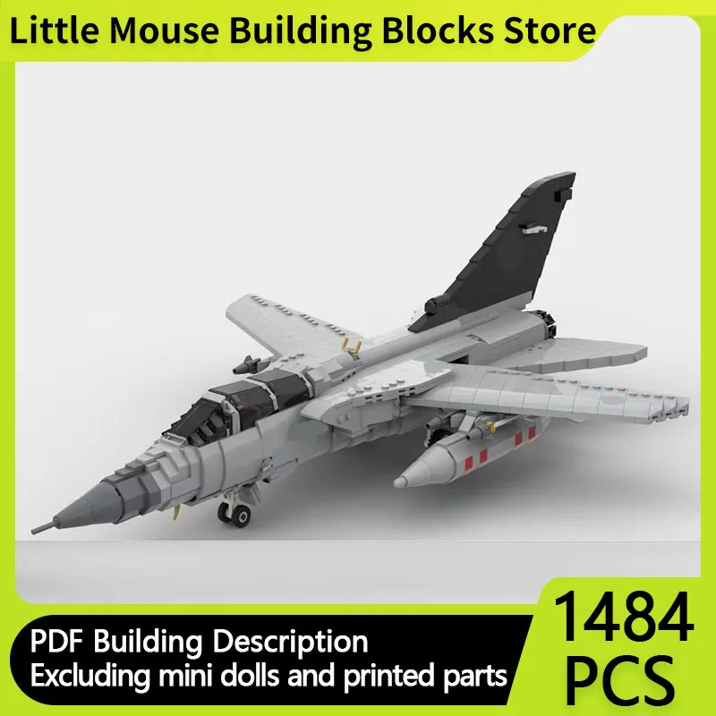 Popular Military Aircraft MOC Building Brick Tornado Super Jet Fighter Modular Technology Gift Holiday Assemble Child Toy Suit