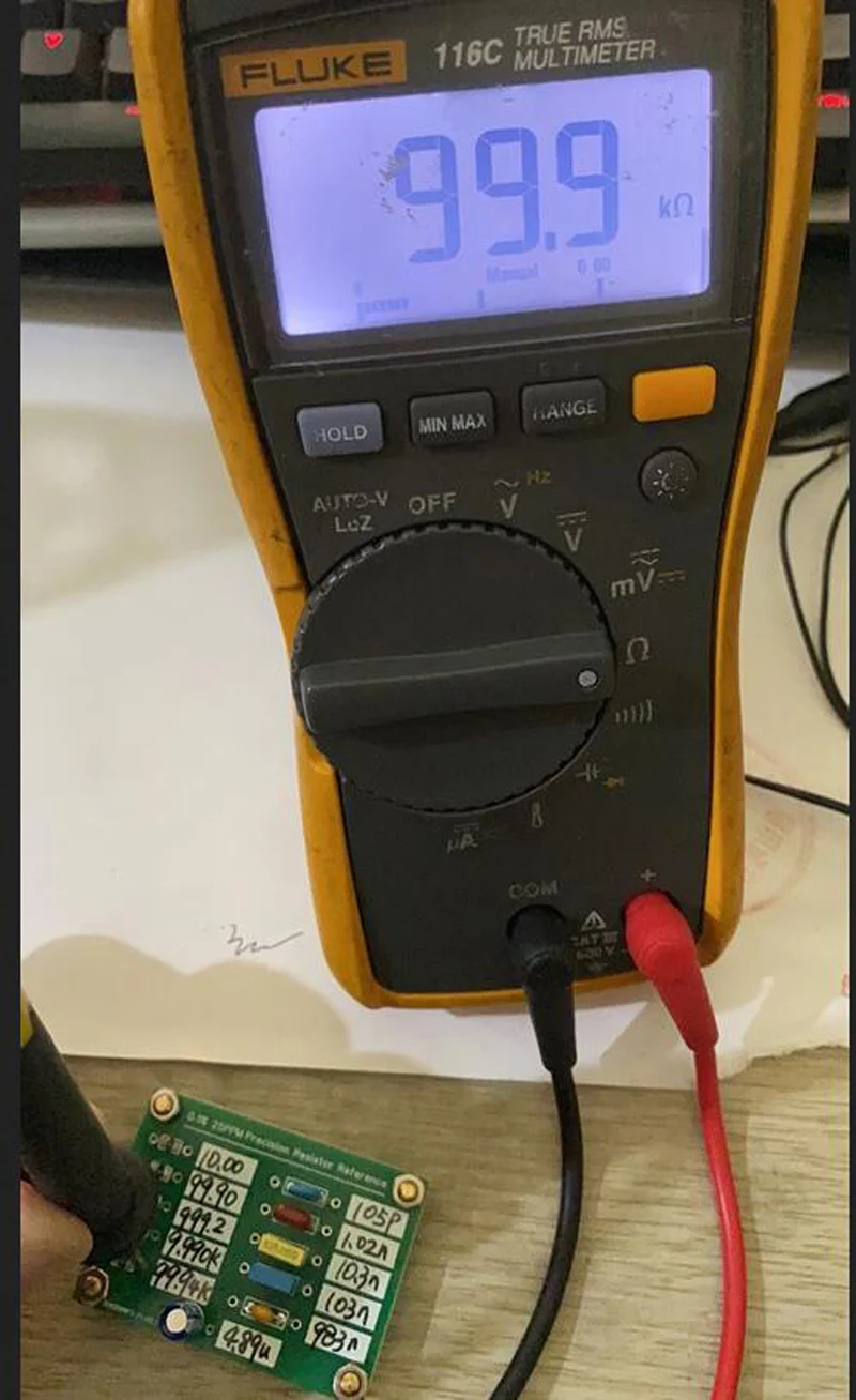 Imagem -04 - Referência Tensão Fonte 10v Calibração Calibração Resistindo Capacitor Board para Multimete Tensão Filtro Ad584