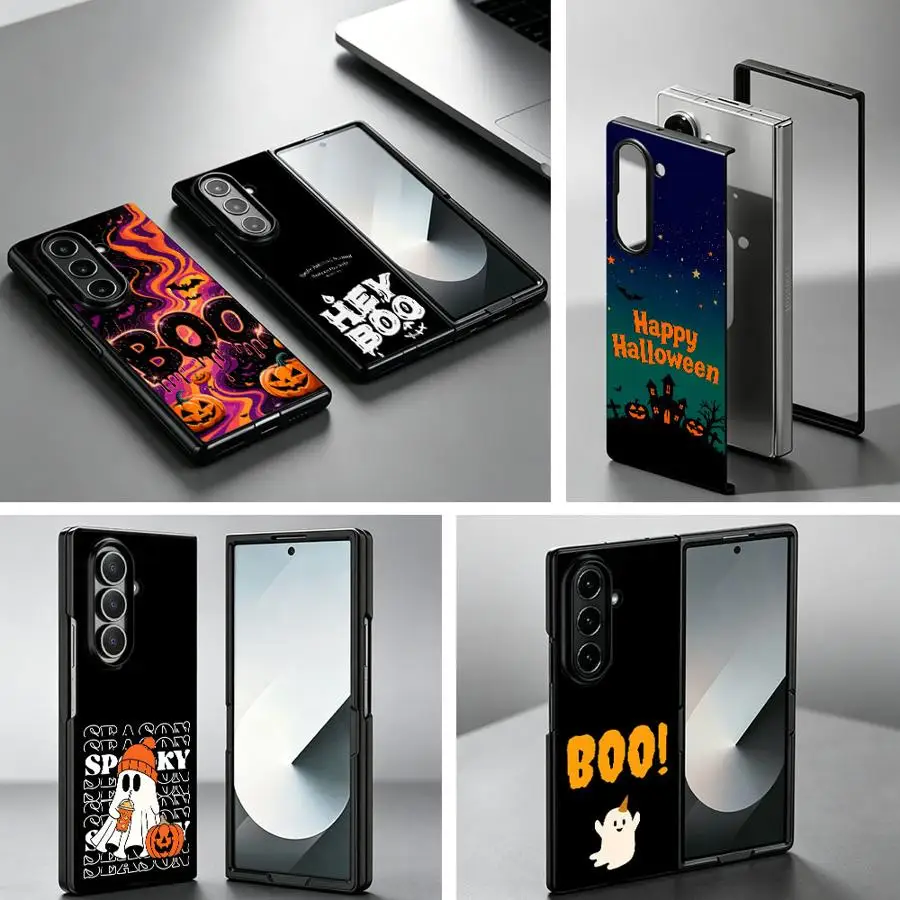 Phone Cover Case for Samsung Galaxy Z Fold 8 Z Fold 7 6 3 ZFold4 Z Fold8Ultra ZFold7 ZFold5 ZFold6 Boo Lettering