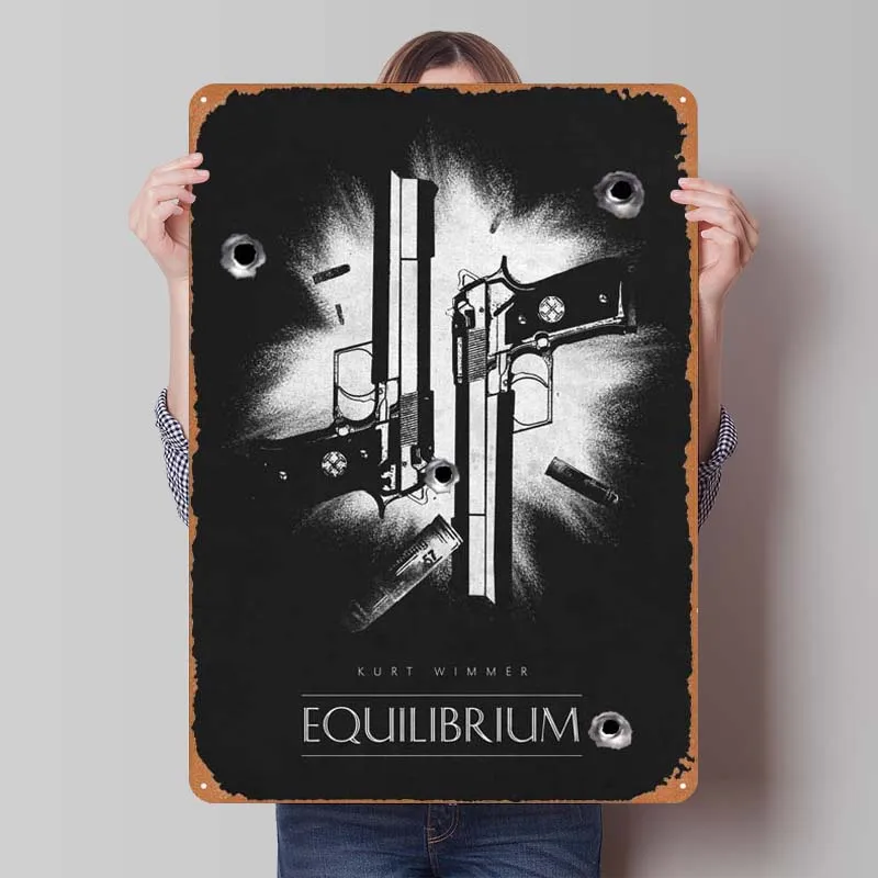 Equilibrium Tinplate Sign Poster Decoration Wall Decor Living Room Customized Retro Metal Sign for Bar Wall Art Decoration Home