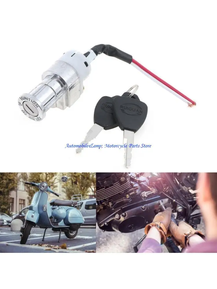 H7BD Battery Box Lock For EBike Scooter Motorcycle Metal Construction 10mm Diameter