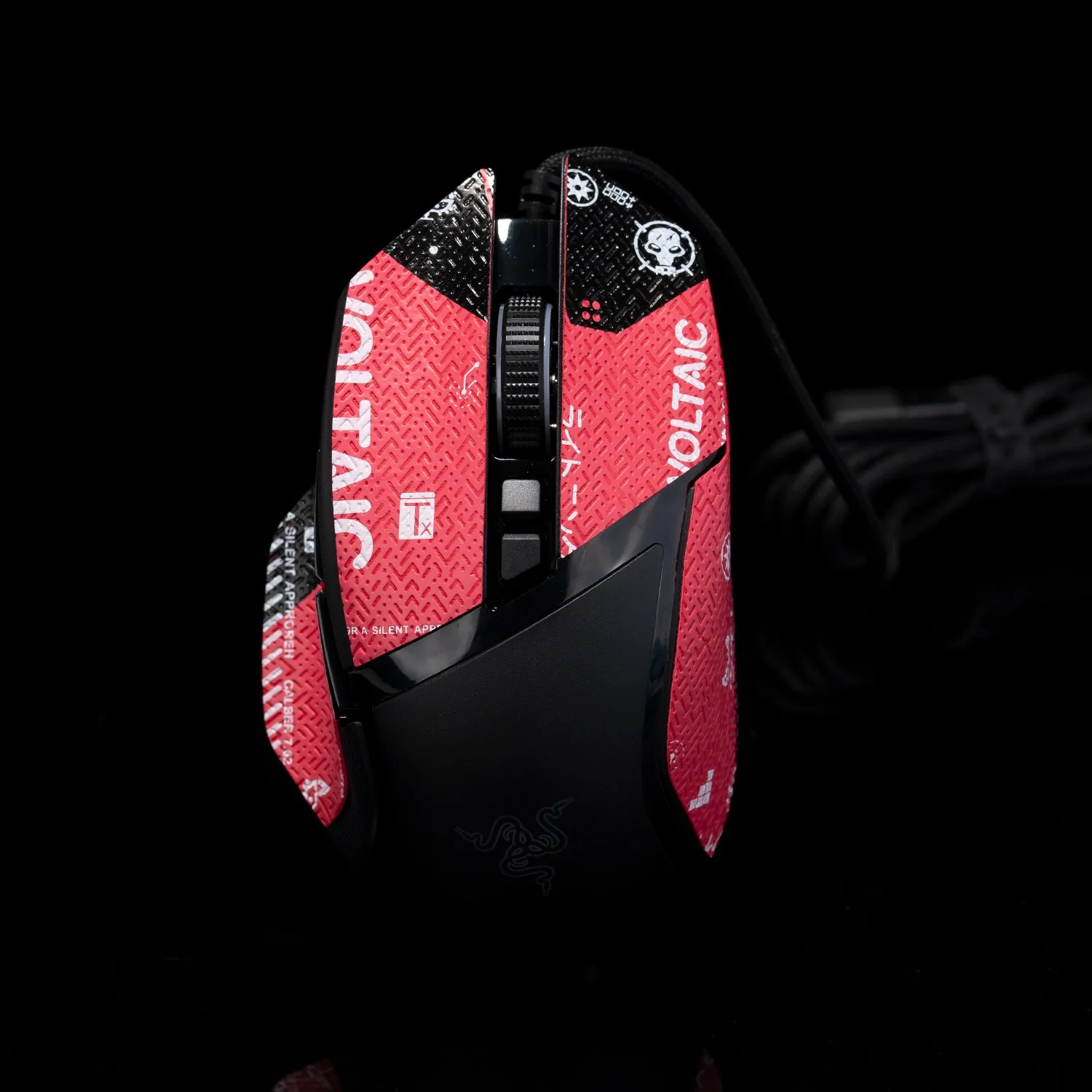 BTL Mouse Grip Tape for Razer Basilisk V3 Pro X Hyperspeed Wireless Ultimate V2 Skate Sticker Non Slip Lizard Skin Suck Sweat