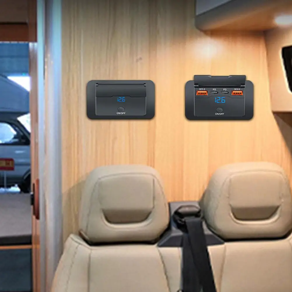 

Автомобильное зарядное устройство Pd Qc3.0, 12 В/24 В, 2,1 А, USB-разветвитель для зарядки, адаптер питания для мотоцикла, грузовика, квадроцикла, лодки Ca O0h7