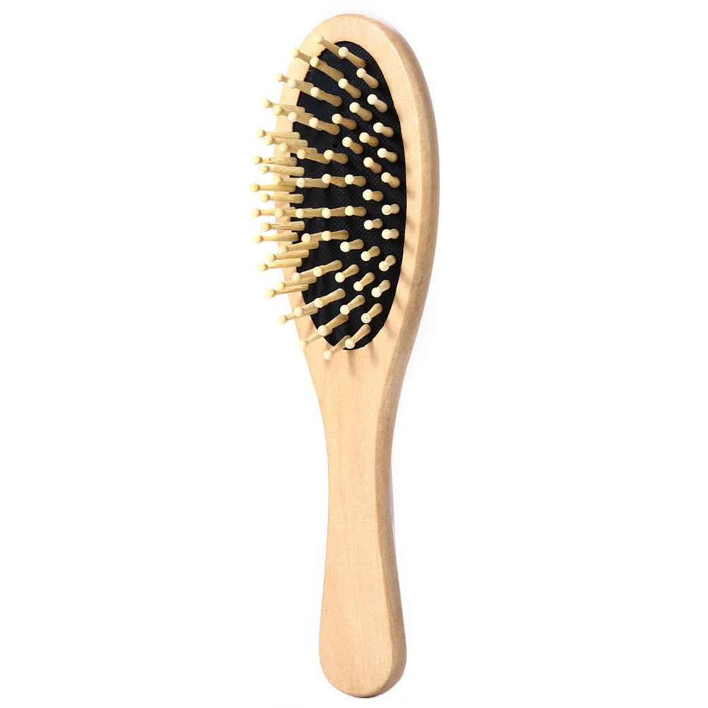 

Wooden Hair Vent Brush Bamboo Scalp Massager Exfoliating Dandruff Fatigue Relief Improve Sleep Thin Hair Care Antistatic