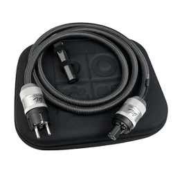 High Bass WEL Signature Power Cable Solid PSS Silver HiFi Audio Cord with Noise-Dissipation System