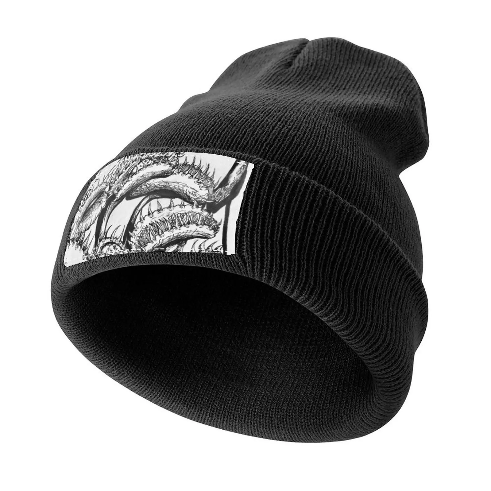 Venus fly trap b/w Knitted Cap Beach hiking hat For Man Women's