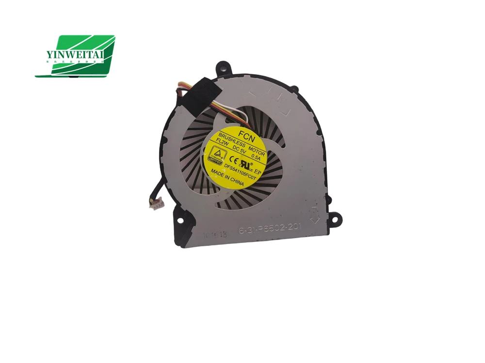 FCN FL2W 6-31-P6502-201 Fan For Clevo EVOC PA71HS-G PA70HS-G PA71ES-G Eurocom Q8 Cpu & GPU Cooling Fan 4Pin
