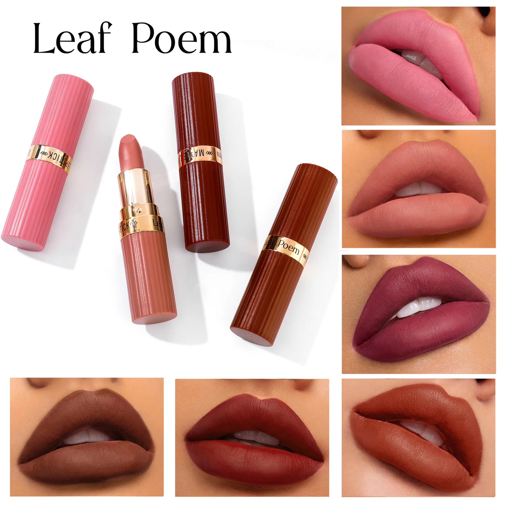 6 個の防水口紅セット マット汚れ防止 長持ちする非粘着性 キスプルーフ リップカラー パーティー 結婚式 高級セット用