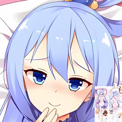 Dakimakura Anime Pillowcase Aqua Cosplay DIY Customized Hugging Body Pillow Cover Case Double-sided Print Dropshipping