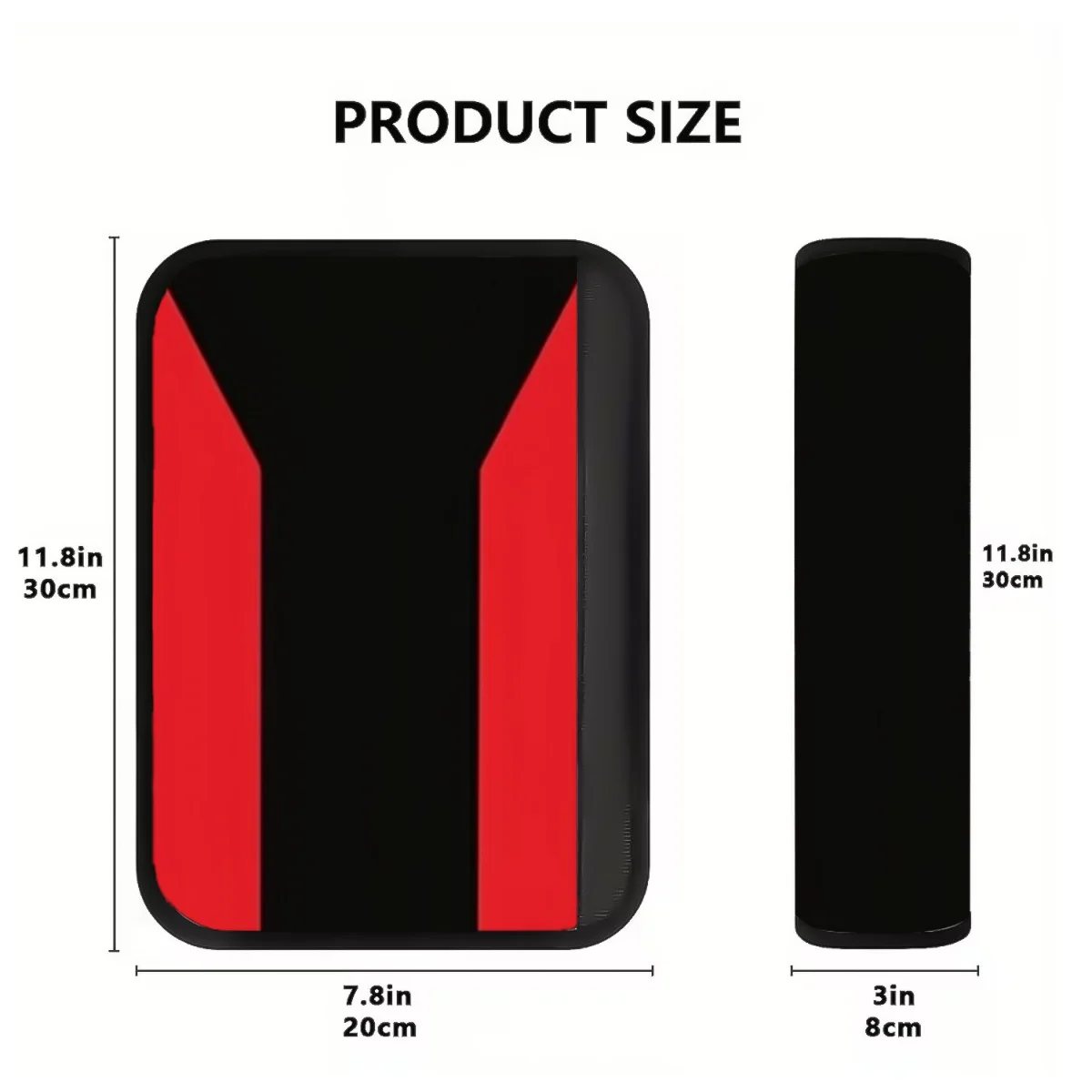 

Red Dual Stripe Sports Style Soft Car Seat Belt Shoulder Pad Comfort Anti-wear Safety Strap Protector Cover For Sedan CUV SUV