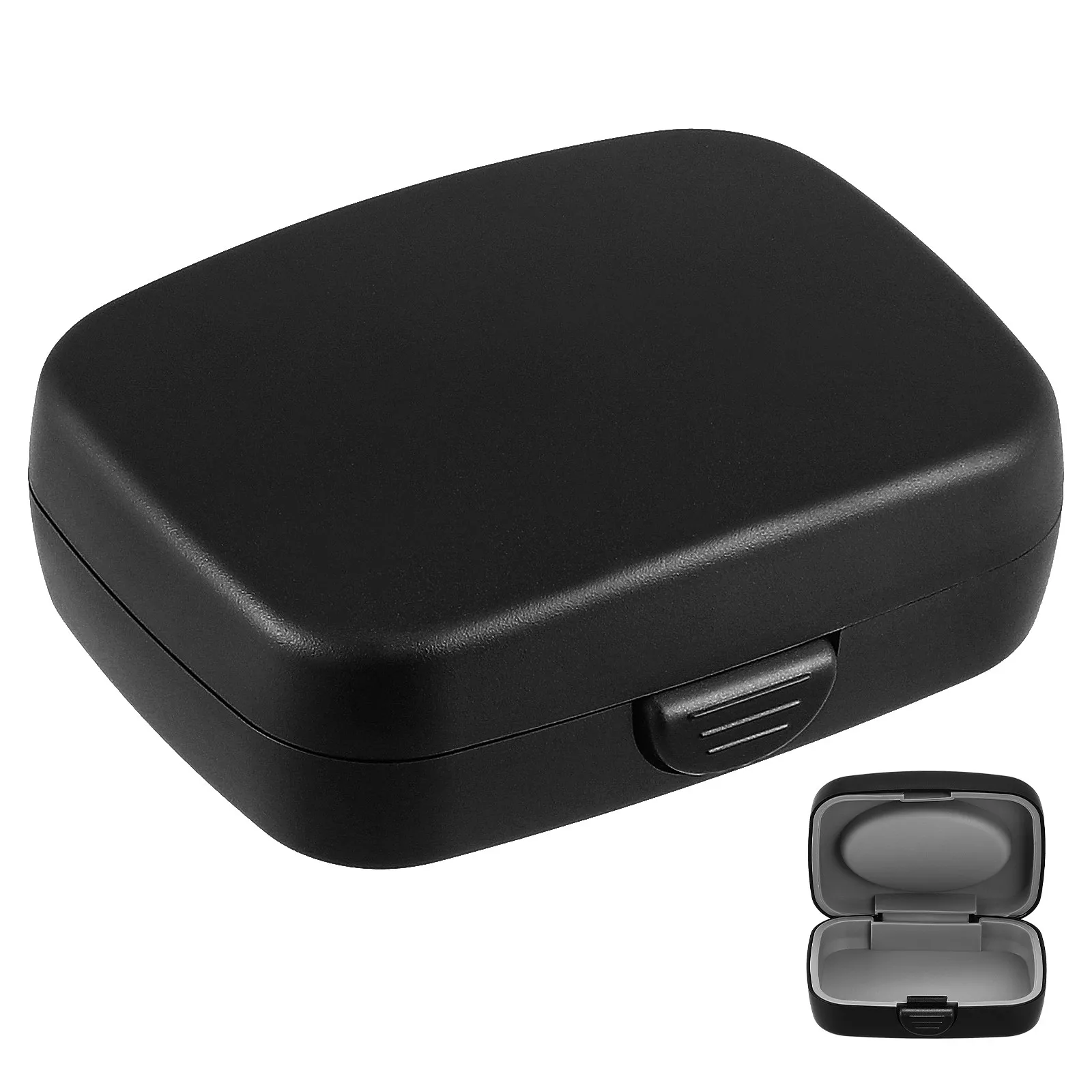 

Hearing Aid Case Small Portable Protective Box Shockproof Water Resistant Storage Holder for Travel Daily Use Hearing Aid Case