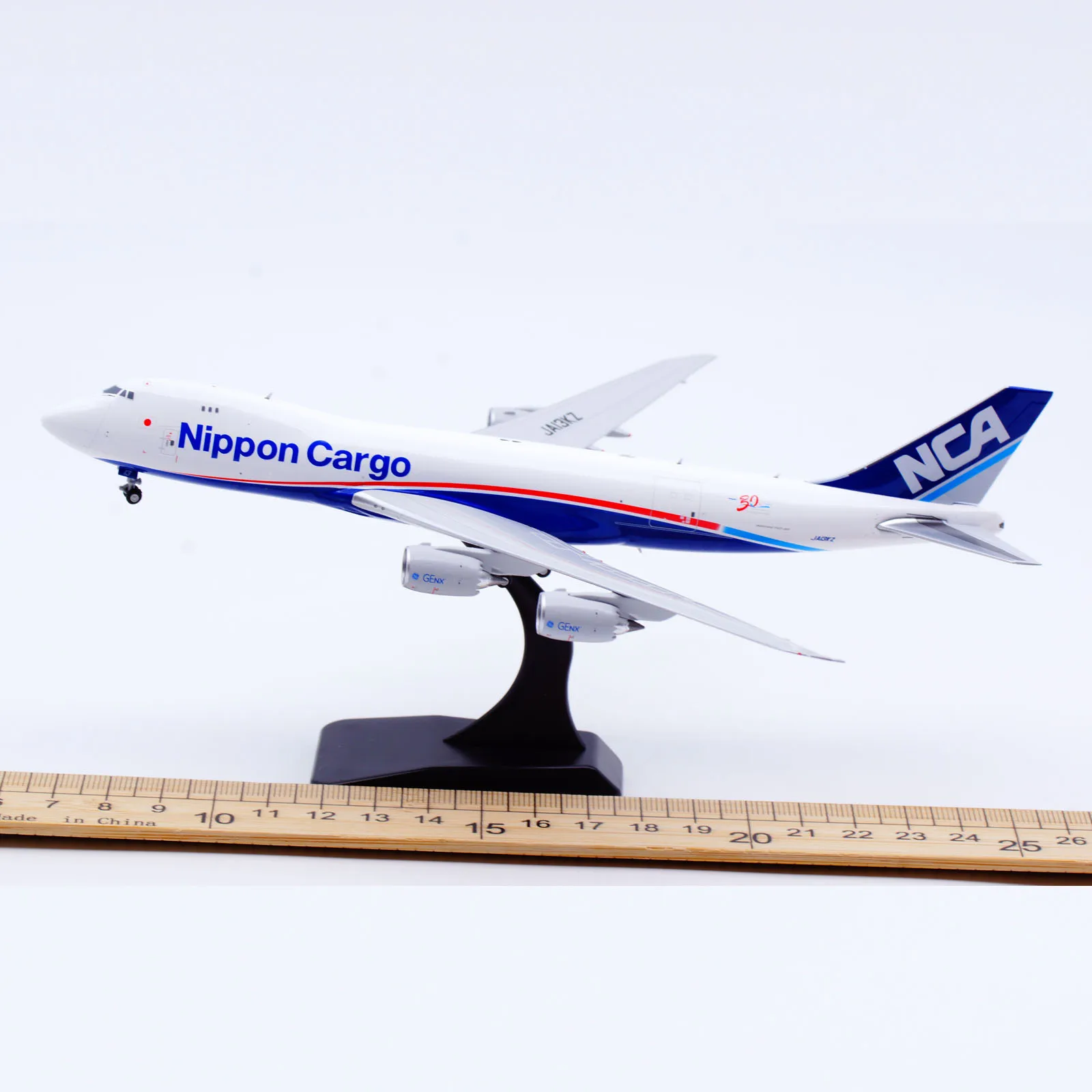 EW4748013 Alloy Collectible Plane Gift JC Wings 1:400 Nippon Cargo Airlines Boeing B747-8F Diecast Aircraft Jet Model JA13KZ