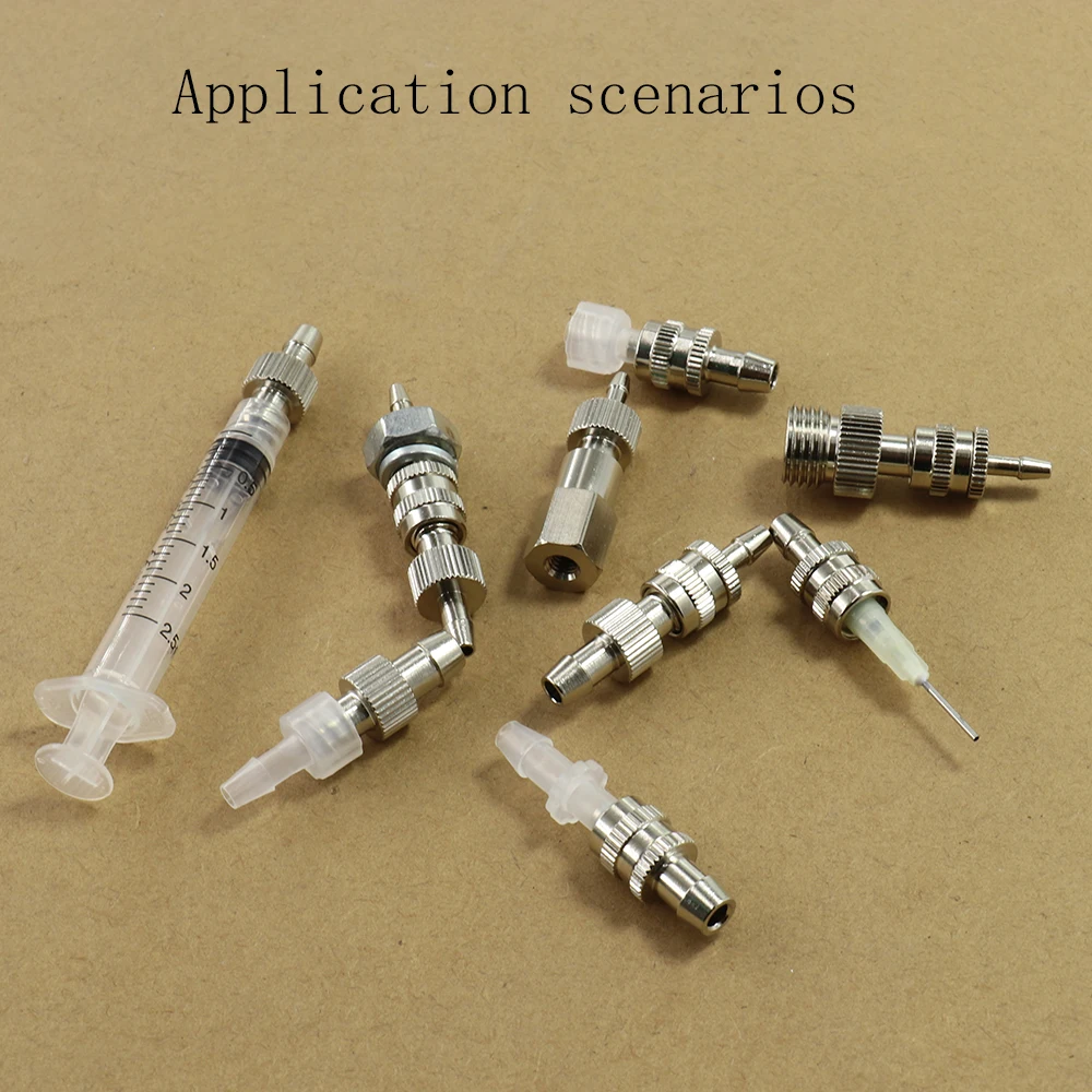 2 Stück/Beutel Trachealadapter für Trachealverlängerung, Metalladapter, Stiftrohrverbinder, Luer-Adapter – Detail 13