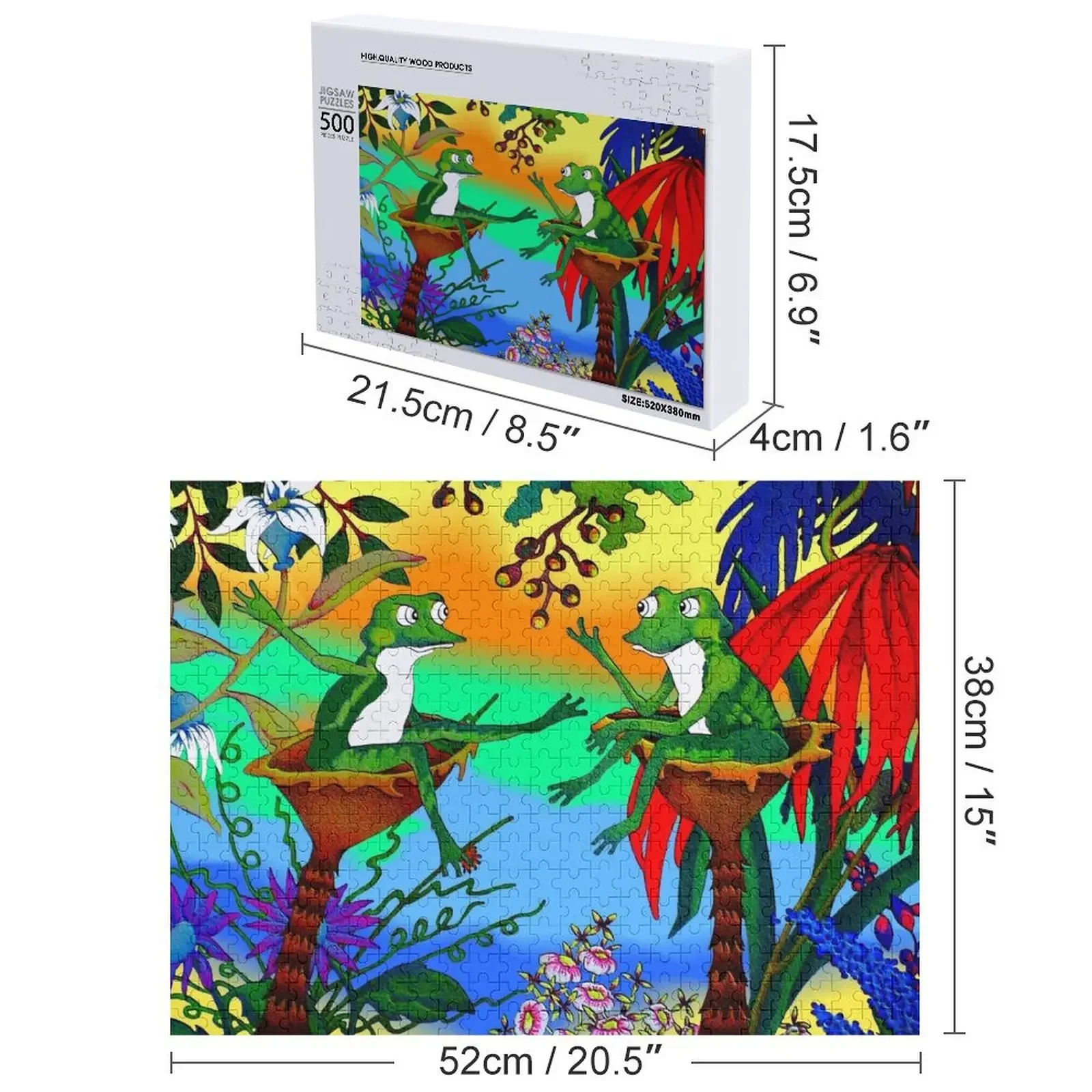 Chat rana Puzzle doganale con foto Nome personalizzato Giocattolo per bambini Nome personalizzato Puzzle giocattolo personalizzato per bambini