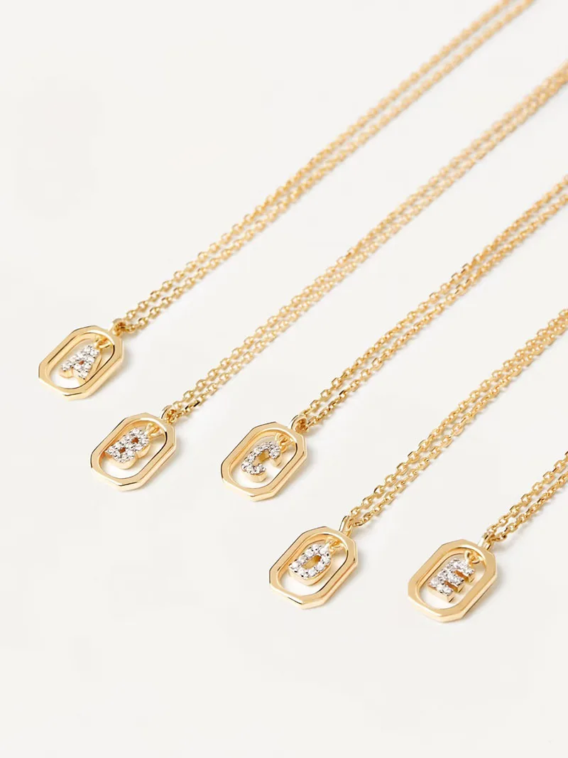 جديد 925 فضة رسالة قلادة شخصية الساحرة الإنجليزية الأبجدية قلادة طوق هدية عيد ميلاد مجوهرات رائعة