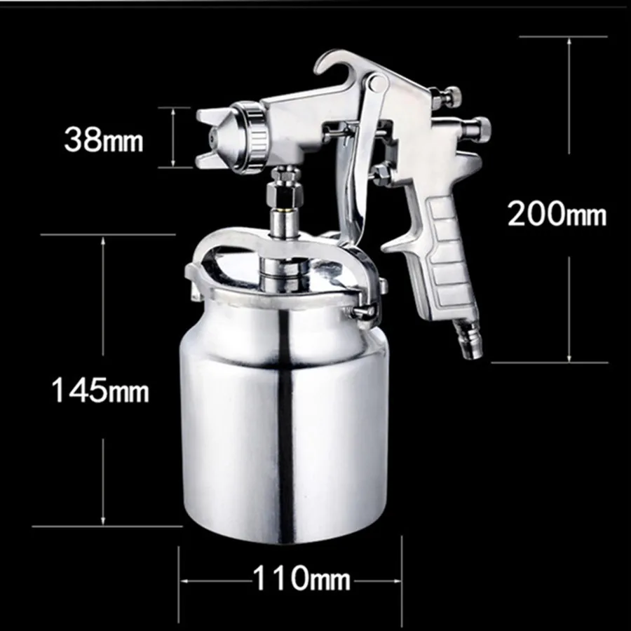 Mini HVLP Air Paint Spray Gun Auto Car Detail Touch Up Sprayer Gravity Repair Tools