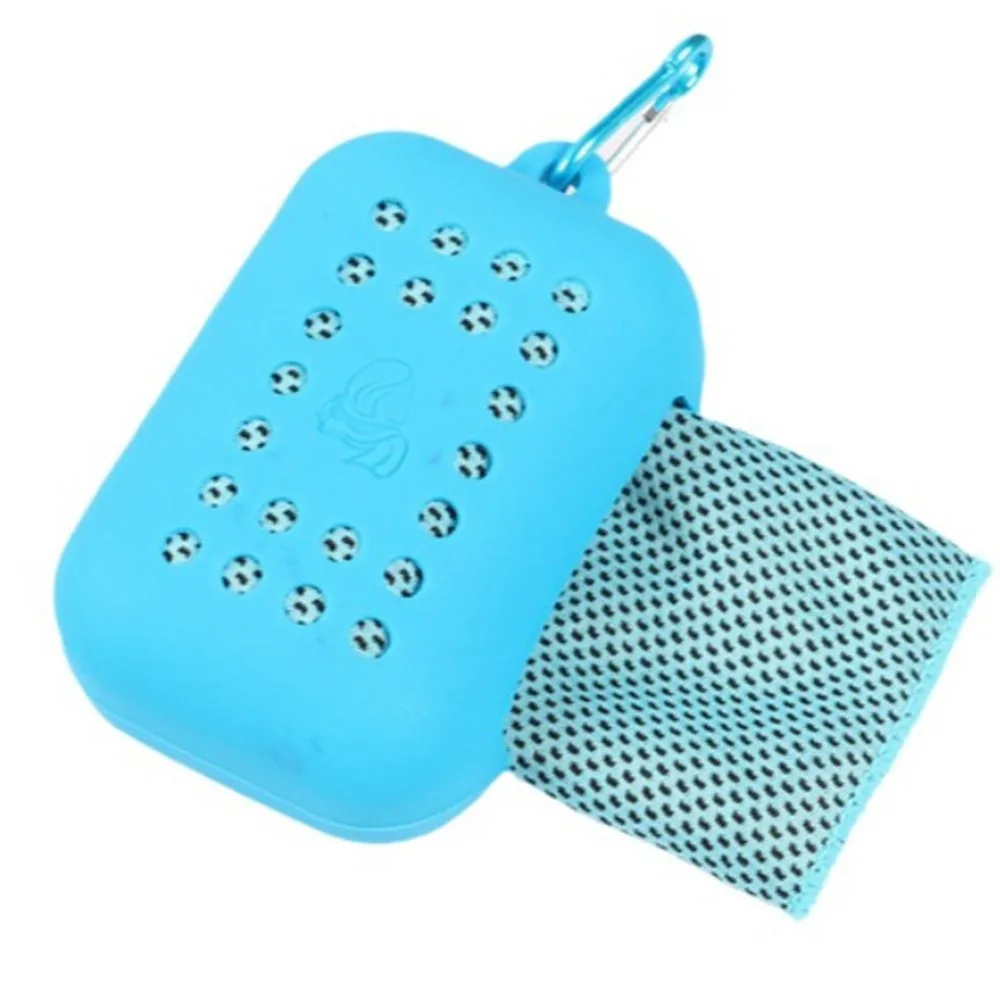 Durable Polyester Cooling Towel Quick Dry Microfiber Quick Dry Towel Absorbent Silica Gel Cold Towel Summer