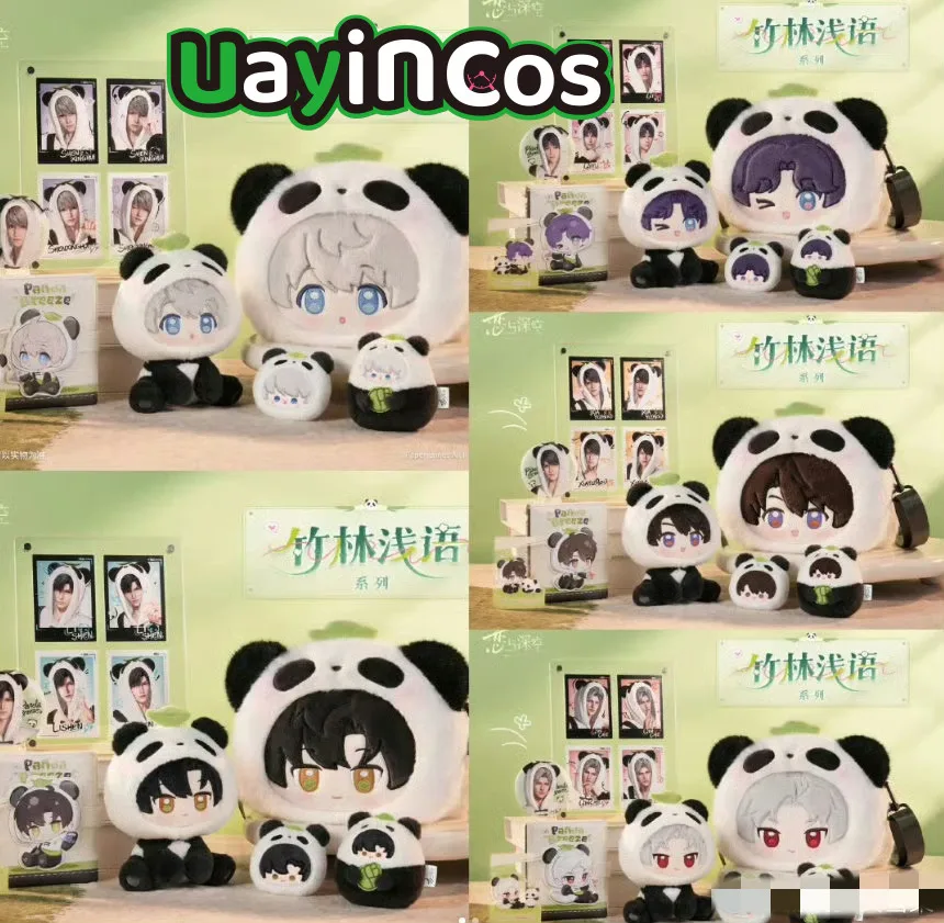 

Official Love and Deepspace Bamboo Panda Photo Card Stuffed Plushies Doll Brooch Keychain Rafayel Sylus Caleb Anime Game Toy K