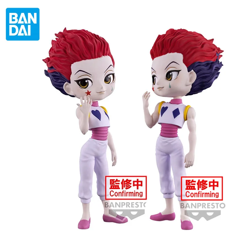 Bandai Genuine Q posket HUNTER×HUNTER Hisoka Kawaii Anime Action Figures Toys for Boys Girls Kids Gifts Collectible Model