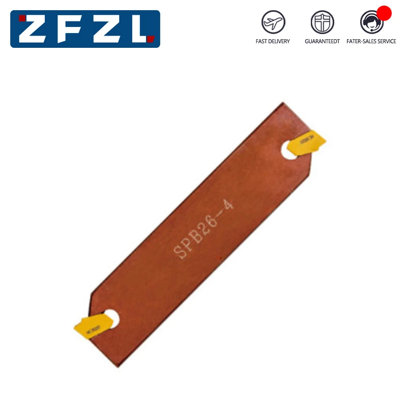 Lâmina de Inserção Indexável Spb 26 mm 32 mm Grooving Cut-off Cutter Holder 1pc Spb26 Spb32