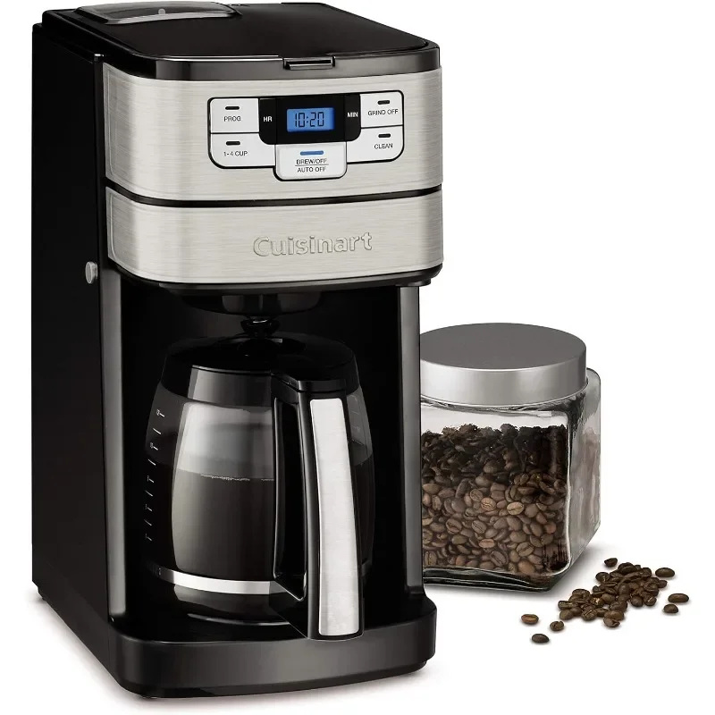 

Cuisinart DGB-400 Automatic Grind and Brew 12-Cup Coffeemaker with 1-4 Cup Setting and Auto-Shutoff, Black/Stainless Steel