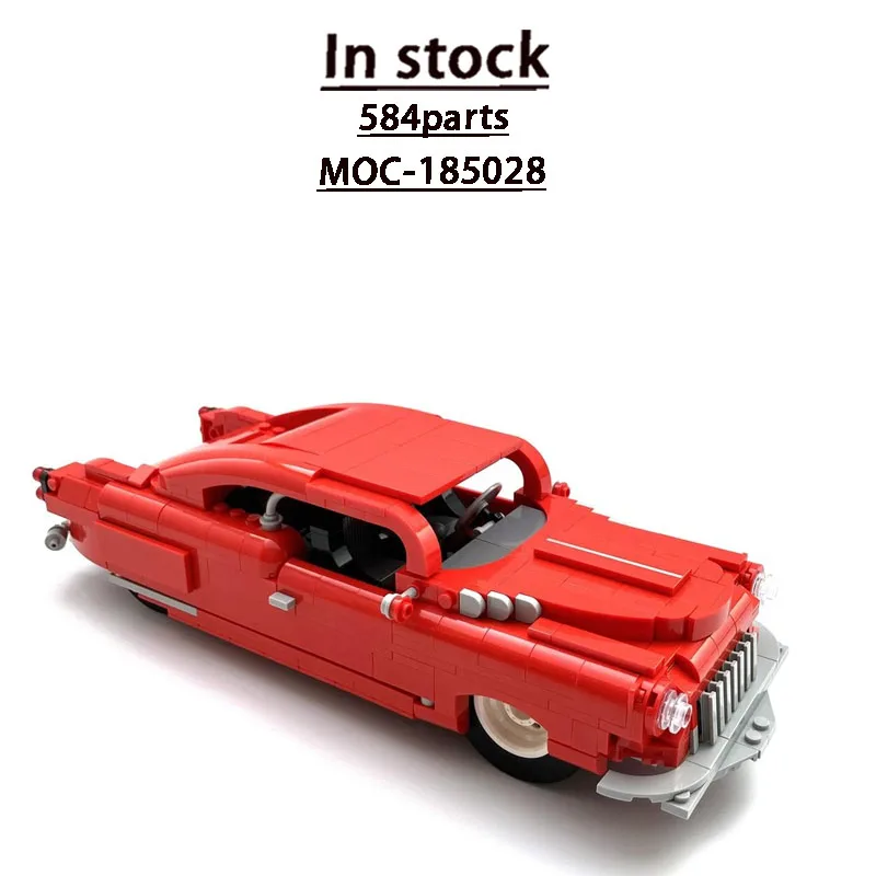 

MOC-185028 Red New Sports Racing Car Building Block Model 584 Parts MOC Boys Children's Birthday Building Block Toy Gift