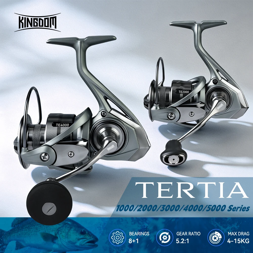 mulinello-da-pesca-spinning-kingdom-tertia-serie-1000-2000-3000-4000-5000-rapporto-di-trasmissione-52-1-frizione-massima-15kg-8-1-cuscinetti