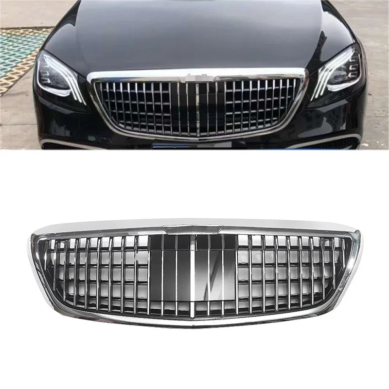 

Racing Grills For 2014-2020 S-class W222 Modified Maybach-style Front Grille Original Mesh Grille Grill Car Replacement