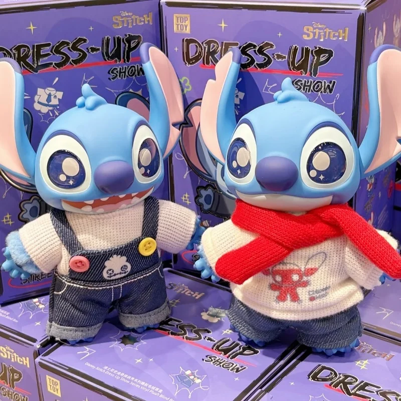 

New Genuine Stitch Dress-Up Show Series Blind Box Figure Cute Stitch Vinyl Doll Pendant Toys Mystery Box Key Chain Pendant Gift