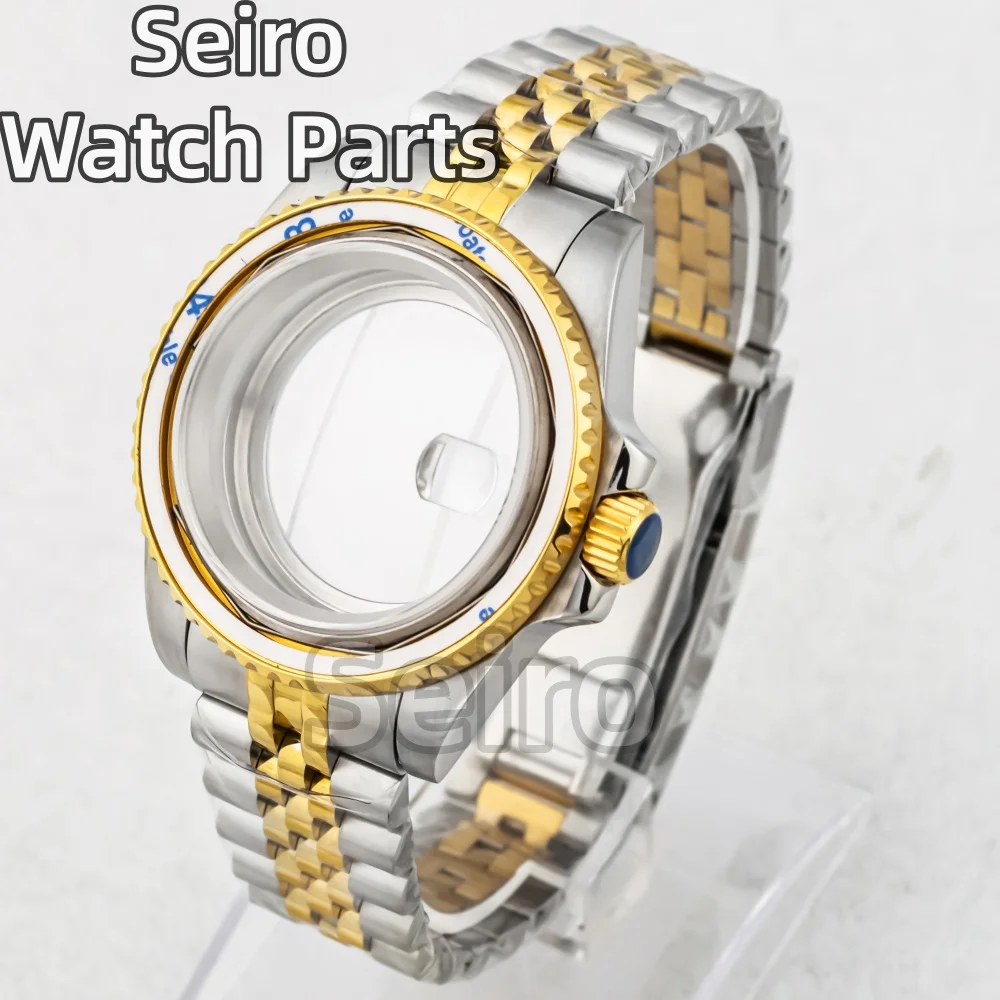 40 مللي متر 200 متر مقاوم للماء غواص ساعة حافظة الياقوت الزجاج ل SUB GMT يخت NH35 NH36 NH34 Miyota8215 2824 حركة اليوبيل حزام #2