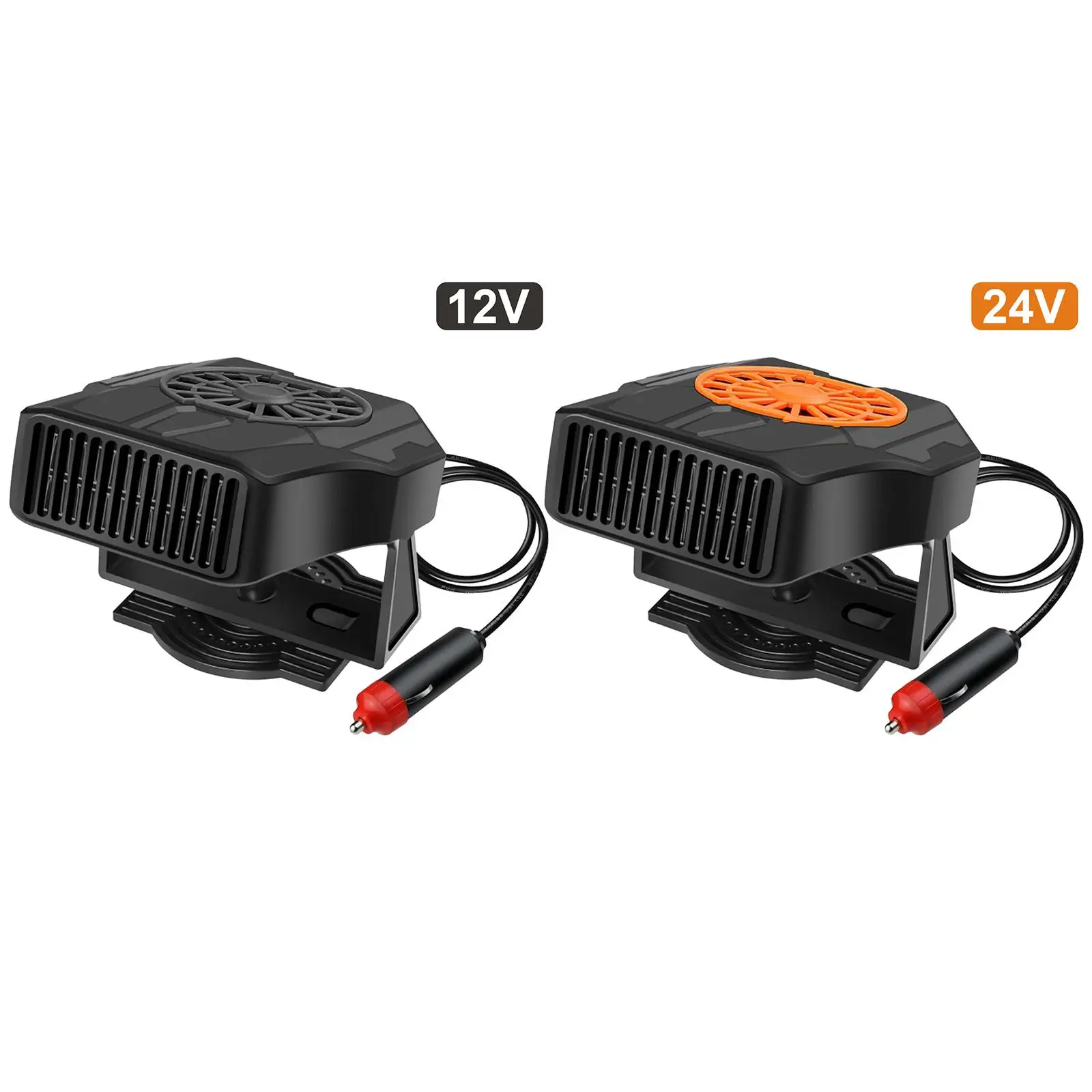 2 in 1 Car Heater Fan 200W Fast Heat 2 Gear Wind Defroster for Defogging