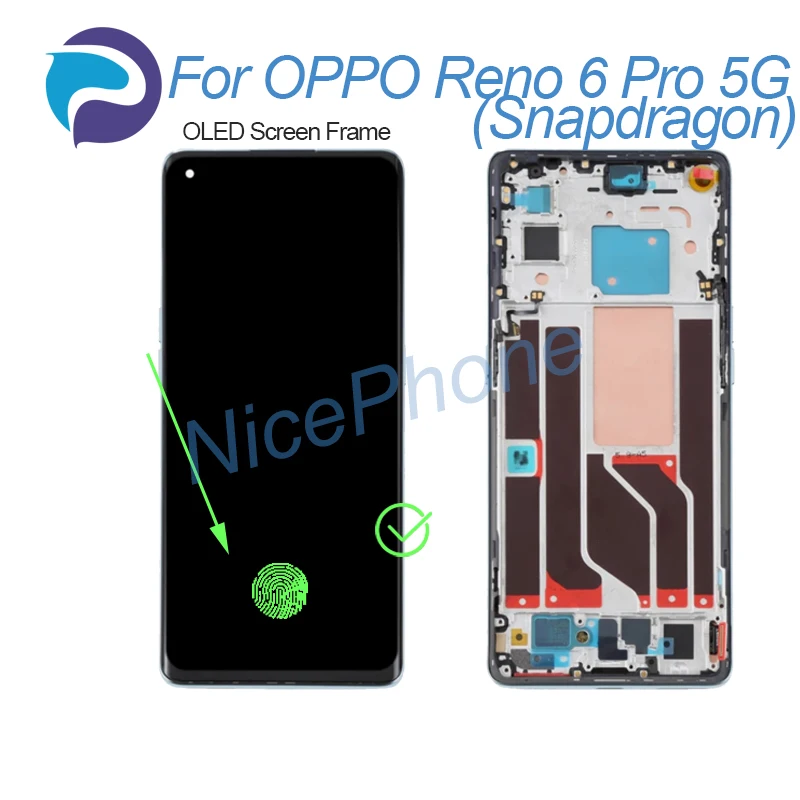 Imagem -03 - Display Lcd Touch Screen Digitalizador Oppo Reno Pro 5g Snapdragon Cph2247