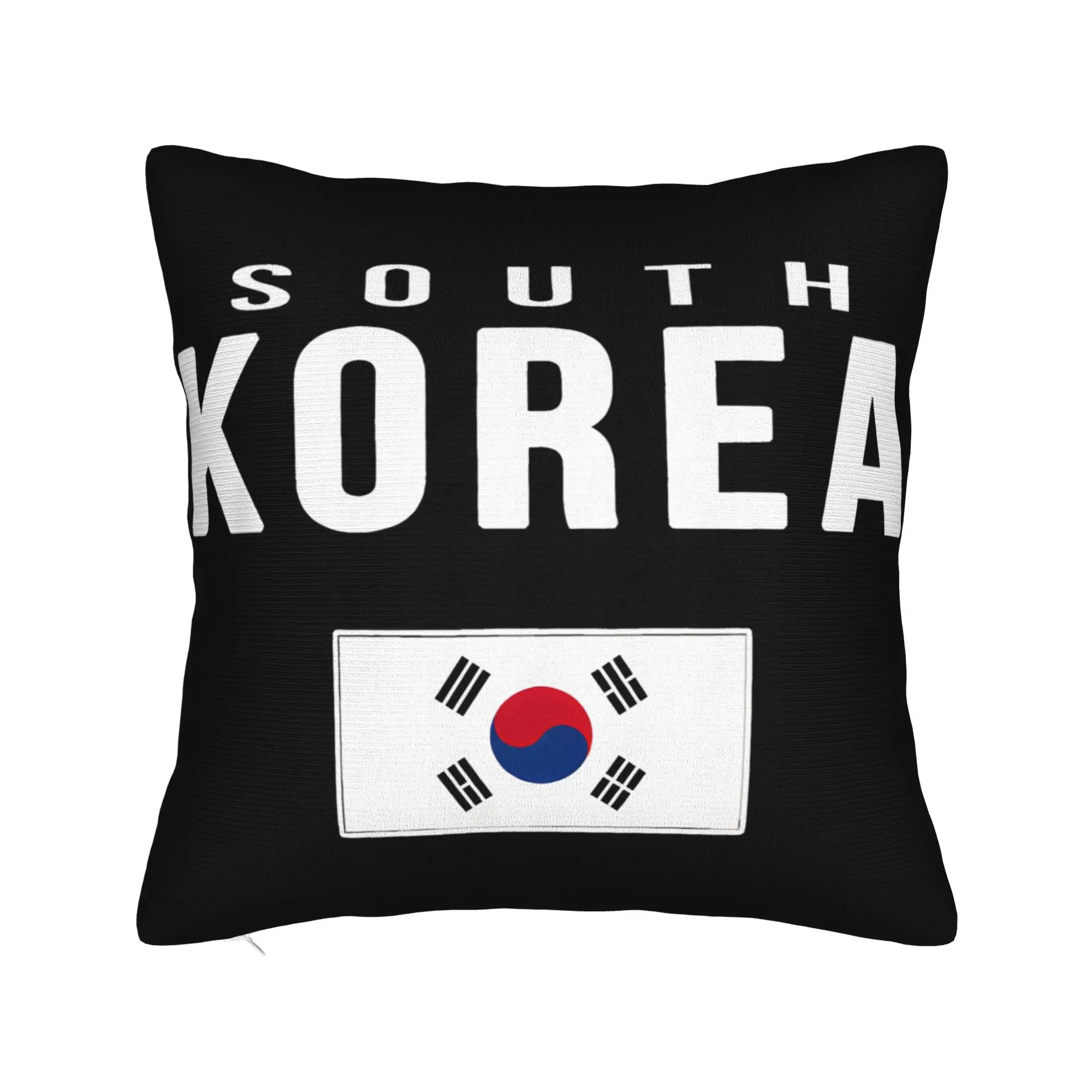 South Korea Korean Flag Pillow Case  Square Pillow Cover For Living Room Chair Vintage Pillowcases
